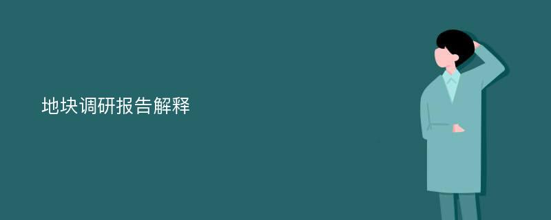 地块调研报告解释